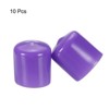 Unique Bargains Vinyl Rubber Screw Thread Bolt Plug Round Tube Insulated Protective Caps 10 Pcs - 2 of 4