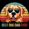 Adult Design By Humans Best Dog Dad Ever Golden Retriever By LuckyCharm99 Pullover Hoodie - 2 of 2