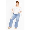 Women's Plus Size Christy Off Shoulder Top - white | CITY CHIC - image 2 of 4