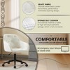 NicBex Adjustable Height Velvet Home Office Chair with Weels for Living Room,Bedroom,Study Room - 4 of 4