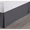 LISM 14 Inch Drop Microfiber Bed Skirts Hotel Quality Pleated Shrinkage and Fade Resistant - 3 of 4