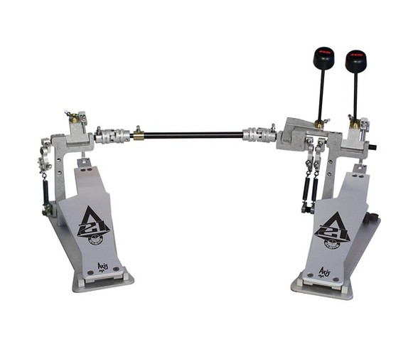 Axis Sabre A21 Double Bass Drum Pedal with Microtune Spring Tensioner Silver