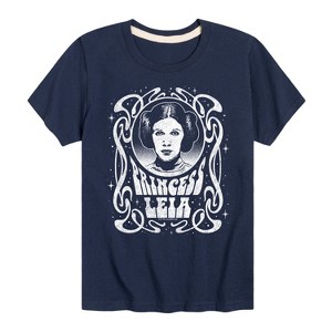 Boys' - Star Wars - Princess Leia Art Nouveau Short Sleeve Graphic T-Shirt - 1 of 3