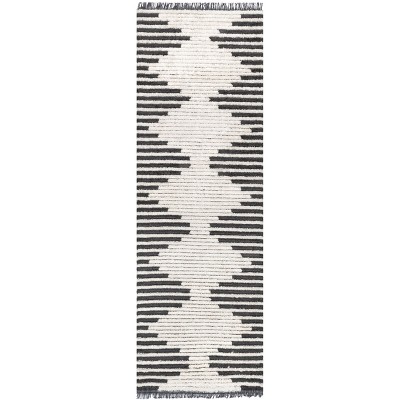 Nuloom Morgan Contemporary Diamond Soft Shag Fringe Indoor Area Rug