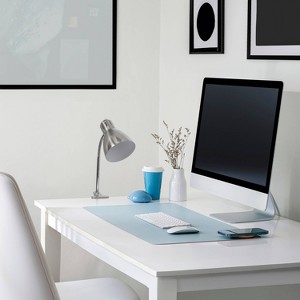 Adjustable Clip Light Desk Lamp Brushed Nickel Finish - Simple Designs: ETL Listed, Iron Shade, On Off Switch - 1 of 4