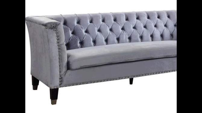82&#34; Honor Sofa Blue - Acme Furniture, 2 of 9, play video