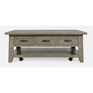 Jofran, Rustic Farmhouse Solid Wood 50" Coffee Table - 1 of 4