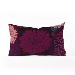 Iveta Abolina Burgundy Rose Lumbar Throw Pillow Red - Deny Designs
