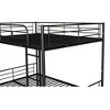 PAGED Full over Full Bunk Bed, Modern Metal Bed Frame, Convertible Triple Bed with Trundle, Ladder and Guardrail for Bedroom - 4 of 4