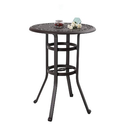 Outdoor Cast Aluminum Round Bistro Table - Captiva Designs