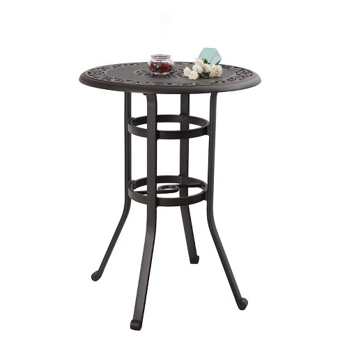 Outdoor Cast Aluminum Round Bistro Table - Captiva Designs : Target