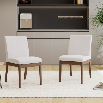 Modern Upholstered Dining Chair Set of 2, Armless Dining Chair For Kitchen Or Dining Room -Tanpinhause