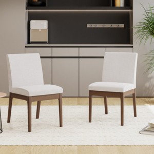 Modern Upholstered Dining Chair Set of 2, Armless Dining Chair For Kitchen Or Dining Room -Tanpinhause - 1 of 4