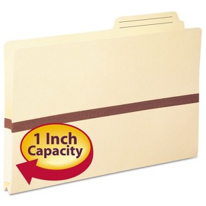 Smead 1" Exp File Pockets 2/5 Tab Legal Manila 76487 - 1 of 4