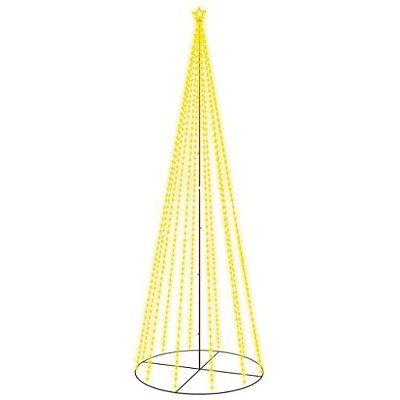 vidaXL Christmas Cone Tree Warm White 732 LEDs 63"x196.9"