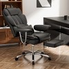 Big and Tall Executive Office Chair with Reclining Backrest and Footrest, 500 lbs Capacity for Home Office -3irtyhousy - 3 of 4