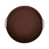 Kate and Laurel Oxbury Round Tray with Handles - 3 of 4