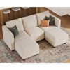 Belffin Modular Sectional Sleeper Sofa with Storage Ottoman, Corduroy Luxury Sectional Sofa with Chaise Convertible Modern Sectional for Living Room - 4 of 4