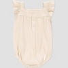 Carter's Just One You® Baby Girls' Romper with Embroidery - Black/Ivory - 2 of 3