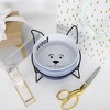 Pavilion Gift Company - Woof - Puppy Doggy Dog K-9 27 oz Food Water Meal Time Ceramic Stoneware Dish Bowl With Metal Iron Stand Pet Accessories - 4 of 4