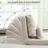 Floor Chair, Convertible Floor Sofa Bed, Folding Upholstered Couch Bed with Adjustable Backrest - 4 of 4