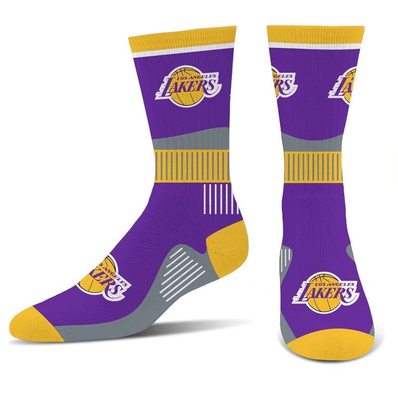 NBA Los Angeles Lakers Large Crew Socks, 1 of 4
