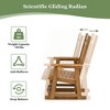 Fortune Candy 1-Person Poly Lumber Patio Glider, with Cup Holders, High Backrest and Deep Contoured Seat, HIPS Material - 4 of 4