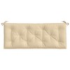 vidaXL Beige Garden/Patio Bench Cushion - Oxford Fabric, Water-Resistant Seat Pad 47.2"x19.7"x2.8" - 4 of 4