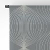 Color Poems Geometric Orb Pattern IX 50" x 64" Single Panel Sheer Window Curtain - Society6 - 4 of 4