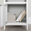 South Shore Kodali Nightstand Metal White: Laminated, Rectangle Bedside Table with Shelves, CARB Certified - 3 of 4