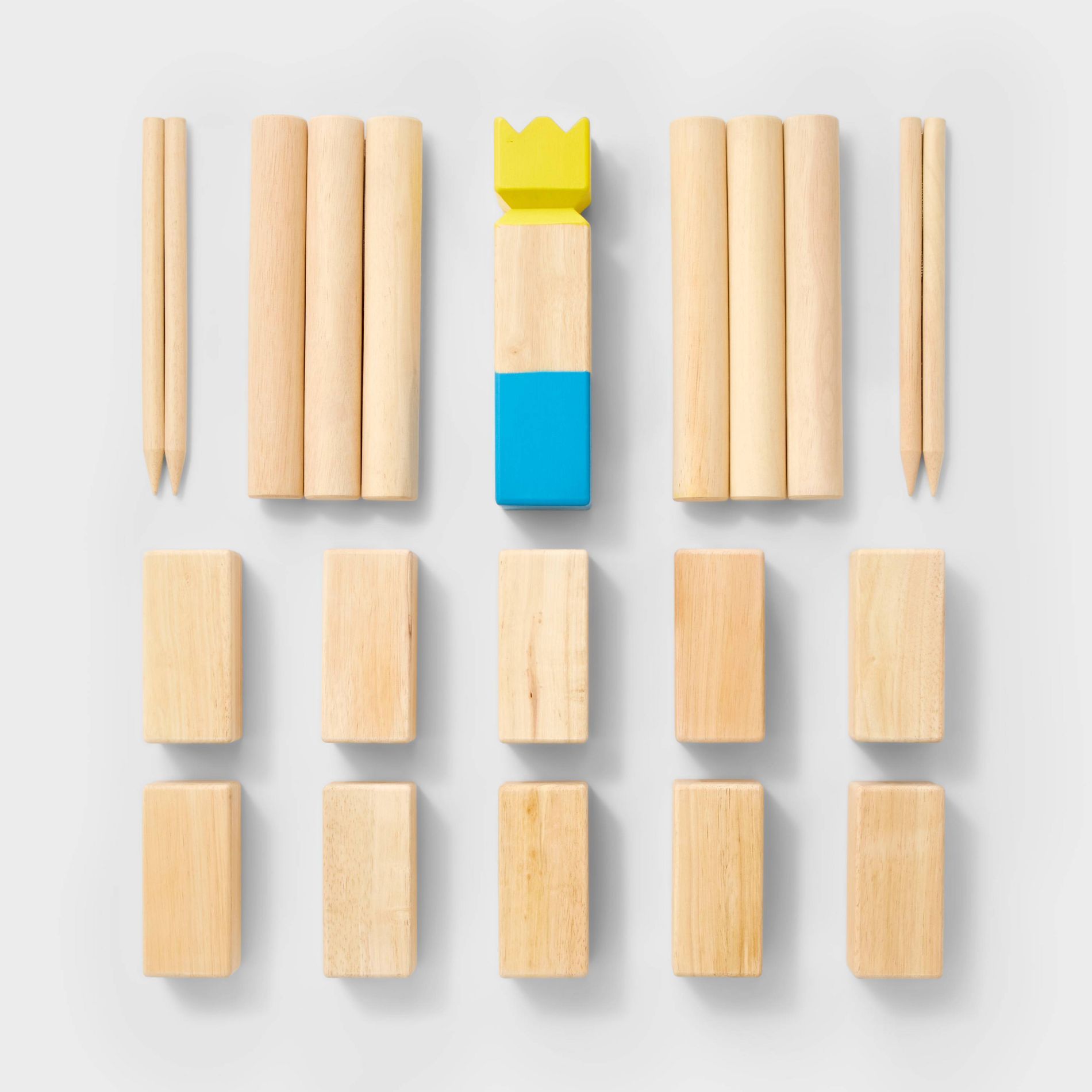 Kubb Rubberwood Target Toss - Embark™: Lawn Game for 2-12 Players