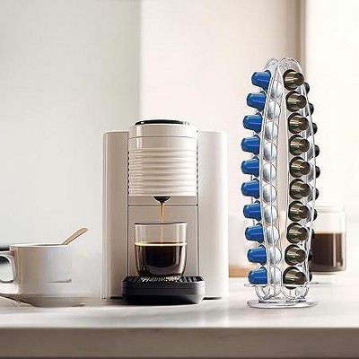 Regal Trunk 16'' Silver Iron Coffee Pod Holder Stand