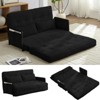 Muti-Functional Folding Loveseat Sofa Bed Floor Sofa Bed,Lazy Sofa with Pillows,6 Position Adjustable Backrest - 4 of 4