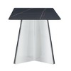 Maliang 63"x31.5x30" Marble-Patterned Slab Dining Table with Stainless Steel Legs - 3 of 4