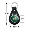 University of Alaska Anchorage Primary Logo Black Leather Keychain - 2 of 4