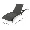 2-Peice PE Wicker Outdoor Chaise Lounge Chairs, Adjustable Curved Backrest Recliner for Poolside Lounging or Patio Retreat-Maison Boucle - 3 of 4