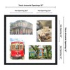 PosterPalooza | Black Finish Collage Frame - White Mat, 20 Frame Sizes to Choose From, UV Acrylic - 2 of 4