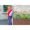 Vita 16"x39" Wide Rectangular Vinyl URBANA Greens Planter Box Espresso: Weather-Resistant, with Trellis - 4 of 4