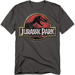 Men's Jurassic Park Stone Logo T-Shirt - 1 of 4