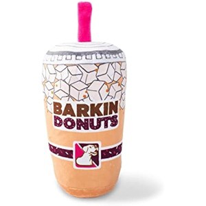 Fringe Studio Plush Dog Toy, BARKIN Donuts ICED Coffee, Wagsdale Dog Toy Collection (289736) - 1 of 1