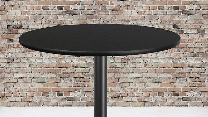 Emma and Oliver 36" Round Laminate Table Top with 30"x30" Table Height Base, 2 of 7, play video