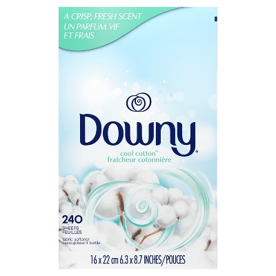 Downy Cool Cotton Fabric Softener Dryer Sheets - 240ct