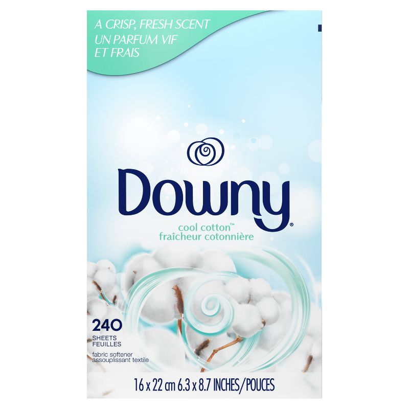 Downy Cool Cotton Fabric Softener Dryer Sheets - 240ct, 4 of 11