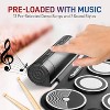 Pyle Electronic Portable Roll-Up Drum Kit - PTEDRL14, Compact MIDI-Compatible Drumming Machine with Foot Pedals - 4 of 4