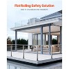 VEVOR Cable Railing Post,42x2x2 Inch Level Deck Stair Posts, 1-Pack Stainless Steel Cable Handrail Post,with Mounting Bracket Stair Railing Kit,Silver - 3 of 4