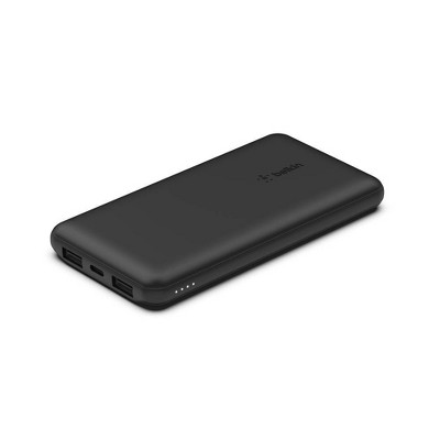 Belkin 10000mAh Power Bank 15W with USB-A and USC-C - Black