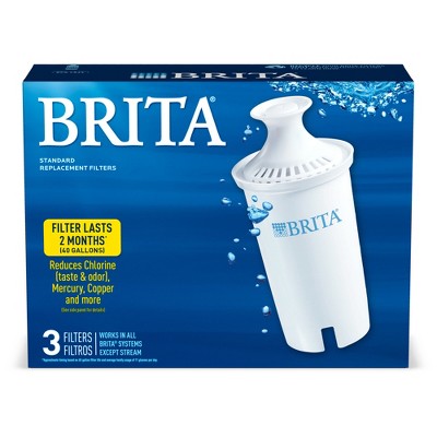 Brita Replacement Water Filters for Brita Water Pitchers and Dispensers - 3ct