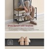 VASAGLE 4-in-1 Coat Rack Hall Tree with Shoe Storage, Entryway Bench Rustic Brown and Black - 4 of 4