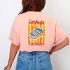 S.W. Smiley Sardines Can - Women's Garment Dyed Graphic T-Shirt - 3 of 4