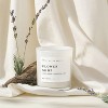 Sweet Water Decor Flower Shop 11oz White Jar with Wood Lid - 3 of 4